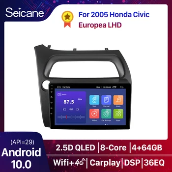 Para Honda Civic Hatchback 2006-2011 Android auto-Rádio Estéreo Multimídia de Vídeo, Leitor de DVD de Navegação GPS LHD RHD Carplay DSP IPS