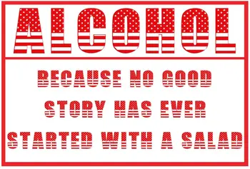 Vermelho Original Design Álcool Lata de Metal Sinais Arte de Parede|Espessura de folha-de-Flandres Imprimir o Cartaz de Parede Decoração para Bar/Cozinha