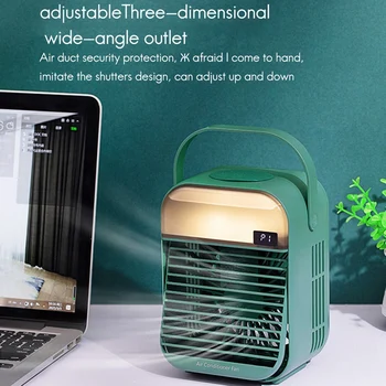 Portátil Refrigerador de Ar do ambiente de Trabalho Super Tranquila, Mini Condicionador de Ar de Gelo Refrigerador de Ar do Ventilador para o Escritório Home Sala TN88