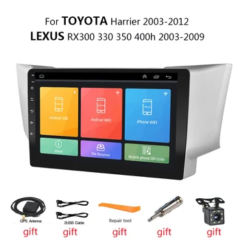 8-Núcleos Android Auto Rádio Para Toyota LEXUS RX300 330 350 400 h 4G Carro Player Multimídia GPS de Navegação 2din Autoradio Unidade de Cabeça