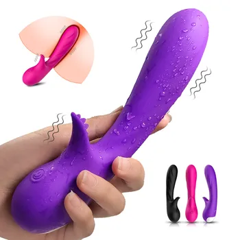 Em Silicone macio Vagina Ponto G Vibradores 9 de Velocidade de Vibração Estimulador de Clitóris à prova de água Diariamente Brinquedos Sexuais para a Mulher Masturbação