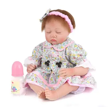 De 22 polegadas renascer boneca 55 cm Siliconen Levensechte Pasgeboren Bebê Speelgoed voor Jongens Meisjes renascer bebês silicone macio do bebê