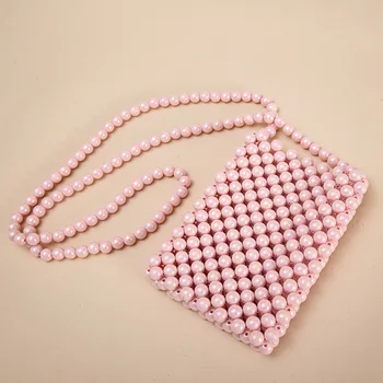 Sacos de mensageiro para Mulheres Moda feminina Simples DIY de Tecido de Saco de Ombro Bonito Mini Frisado de Novo Na Bolsa Sac Principal Femme сумка