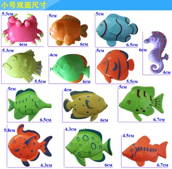 Unisex Pesca Magnética Jogo Brinquedo Para Meninos & Meninas Venda Quente Não-elétricos de Plástico Crianças Fantasia Peixes Multicoloridos Modelo 2021