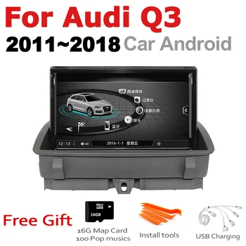 Sistema Android Car Multimedia Player Para o Audi Q3 8V 2011~2018 MMI rádio gps Navi Mapa wi-Fi estilo original Bluetooth