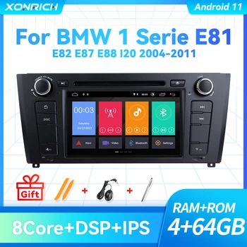 Carplay AutoRadio 2 Din Android 11 De DVD do Carro do BMW BMW Série 1 E87 E88 E81 E82 I20 GPS de Navegação de Áudio Stereo 4GB 8Core