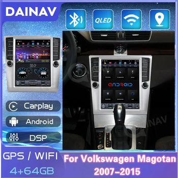 10.4 Polegadas Android Rádio do Carro da Volkswagen Magotan de 2007 a 2015 Player de Multimídia de Auto Estéreo, Gravador de Fita de Navegação GPS