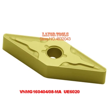 10PCS VNMG160404-MA UE6020/VNMG160408-MA UE6020,carboneto de inserir suporte de ferramenta para torneamento CNC,máquina,barras de mandrilar