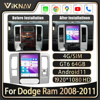 12.1 polegadas Tela de Toque do Rádio do Carro para Dodge Ram 2008 2009 2010 2011 11 Android Multimídia Cabeça de Jogador unidade