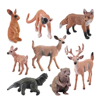 Floresta Figuras De Animais De Pequeno Porte Deserto Animais De Figuras De Brinquedos Cupcake Topper Em Miniatura De Animais Brinquedo De Brinquedos De Aprendizagem Para